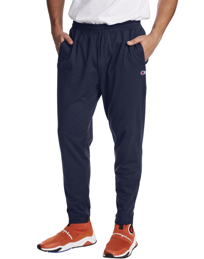 Champion Trainingsbroek Heren - Donkerblauw - Script Logo ( 317924-XMR )